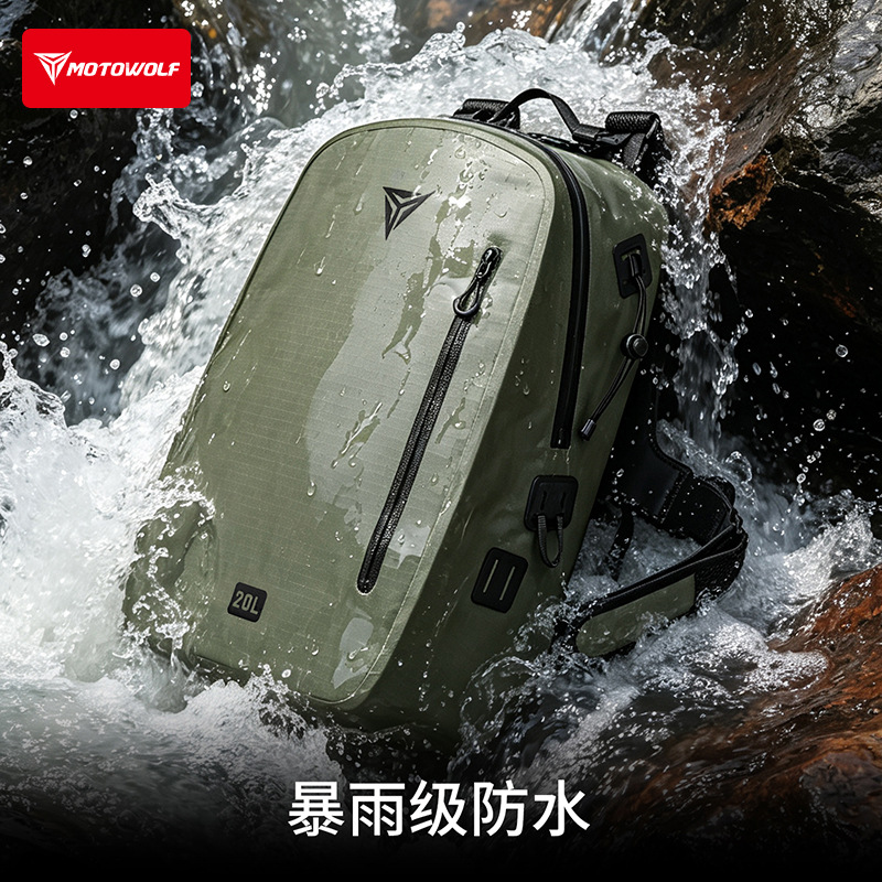 Motorcycle Gear Wholesale - 防水オートバイバックパック 大容量 バイク乗車 旅行 通勤 デイパック