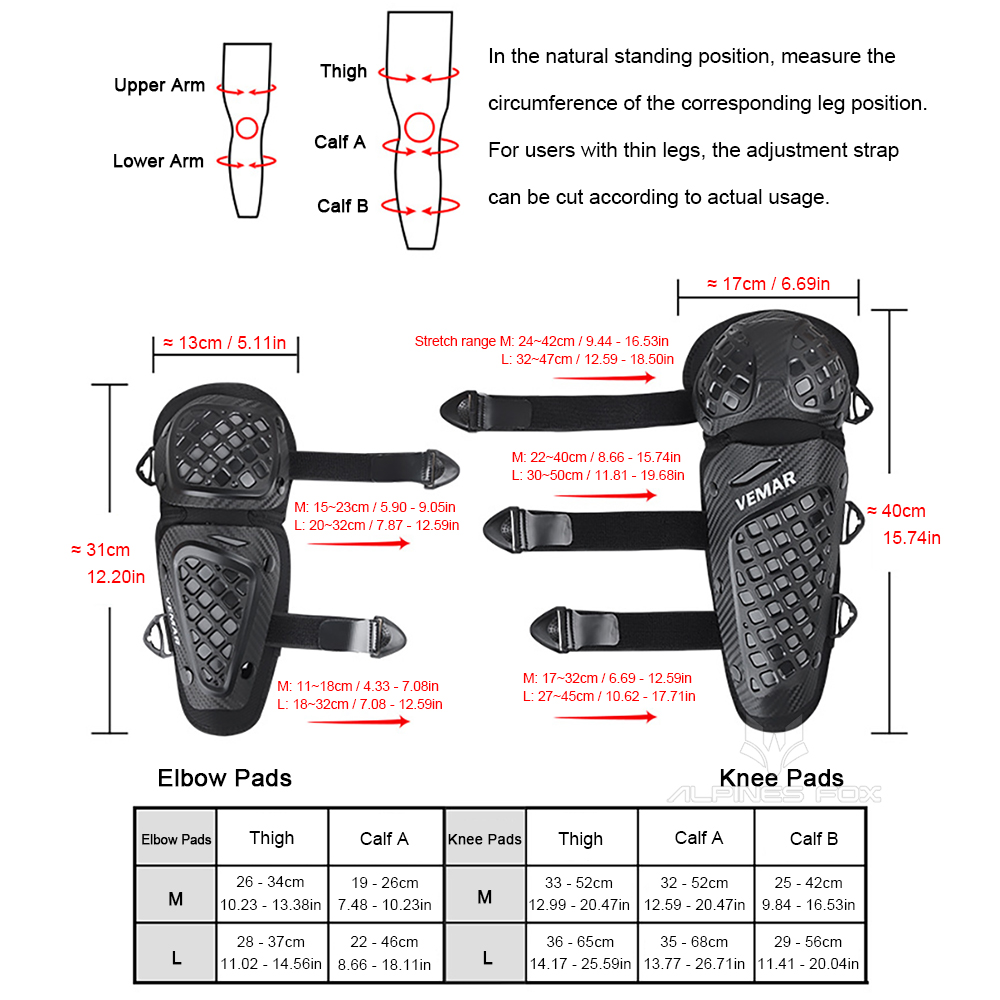 VEMAR オートバイ乗馬保護具膝肘パッド通気性軽量膝パッド - Motorcycle Gear Cycle のレビューと価格
