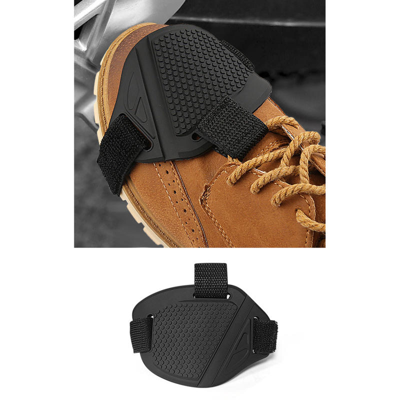 1/2 個ゴム製オートバイ靴保護具シフターパッドバイク乗馬サ - Motorcycle Gear Cycle のレビューと価格