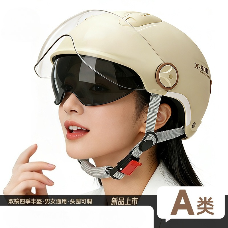 ユニバーサルサマーヘルメット E-バイク オートバイ ハーフ - Motorcycle Gear Essentials のレビューと価格