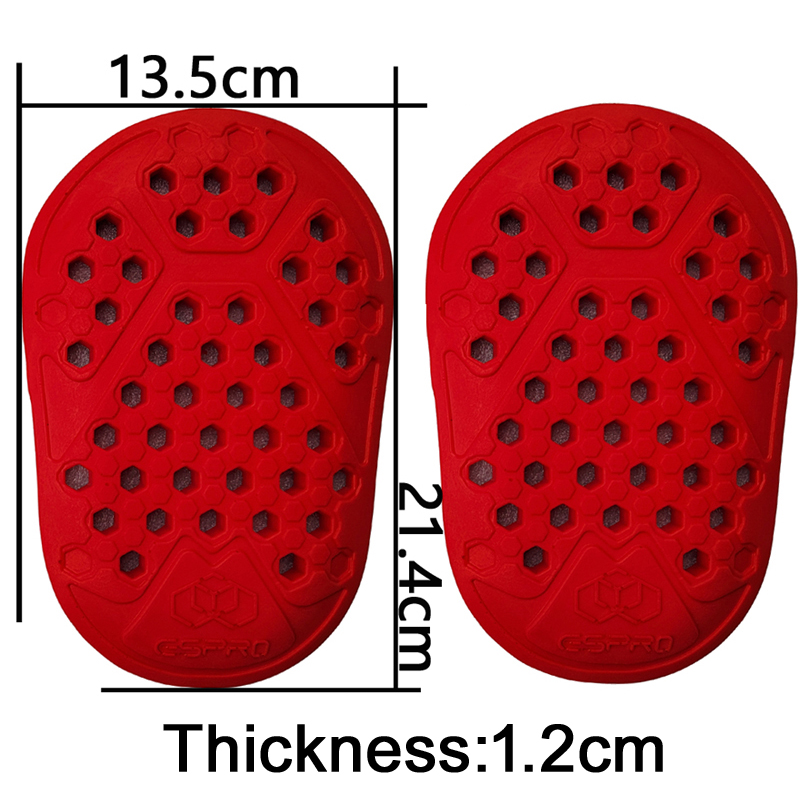 CE1レベル1レッドオートバイチェストバックプロテクター肘膝 - Motorcycle Gear Protection Levels のレビューと価格