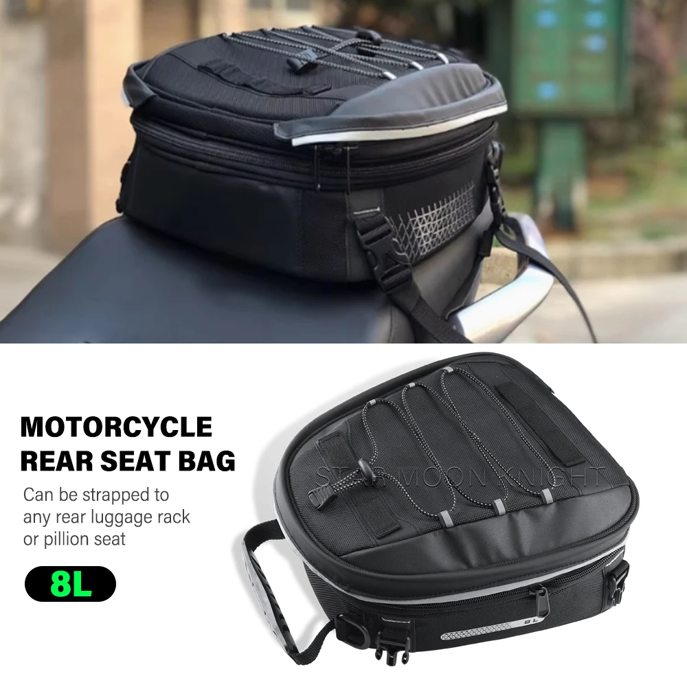 オートバイリアシートバッグ荷物ラックテールバッグ防水トラベル - Tail Bag Rack のレビューと価格