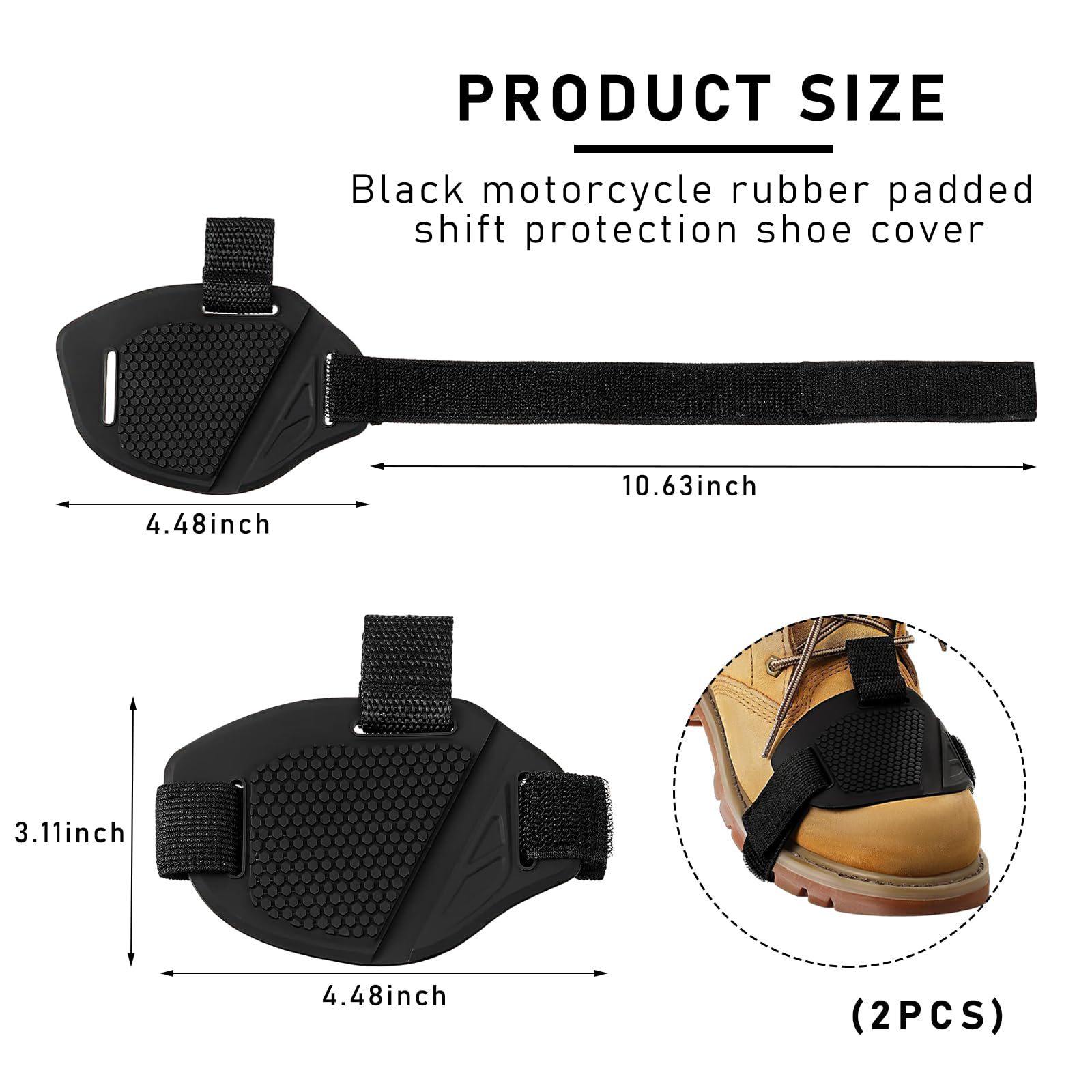 ハニカム滑り止めギアシフトシューパッド、オートバイシフトレバ - Motorcycle Gear Slipping のレビューと価格