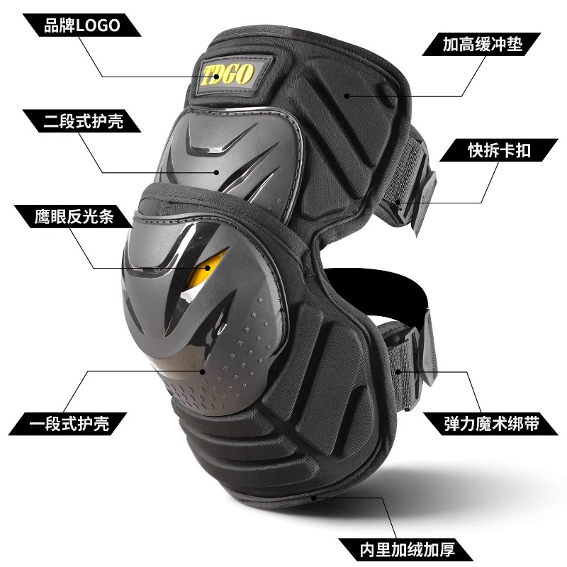 男性用オートバイ膝パッド保護具、モトクロス膝ガード、ダートバ - Motorcycle Gear Cycle のレビューと価格