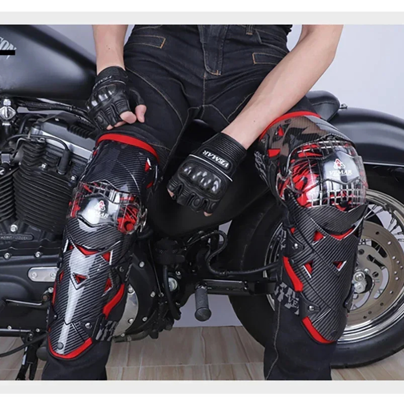 モトクロス屋外レーシング膝パッドオートバイレッグガードプロテ - Motorcycle Gear Cycle のレビューと価格